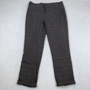 Anthropologie Cartonnier Women's Dress Pants Size 10 Striped Plaid Soft